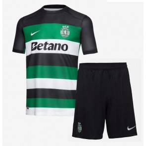 Sporting CP Dětské Domácí dres komplet 2024-25 Krátký Rukáv (+ trenýrky)